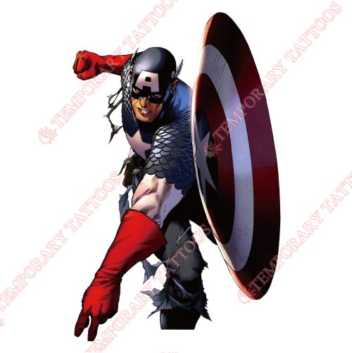 Captain America Customize Temporary Tattoos Stickers NO.86